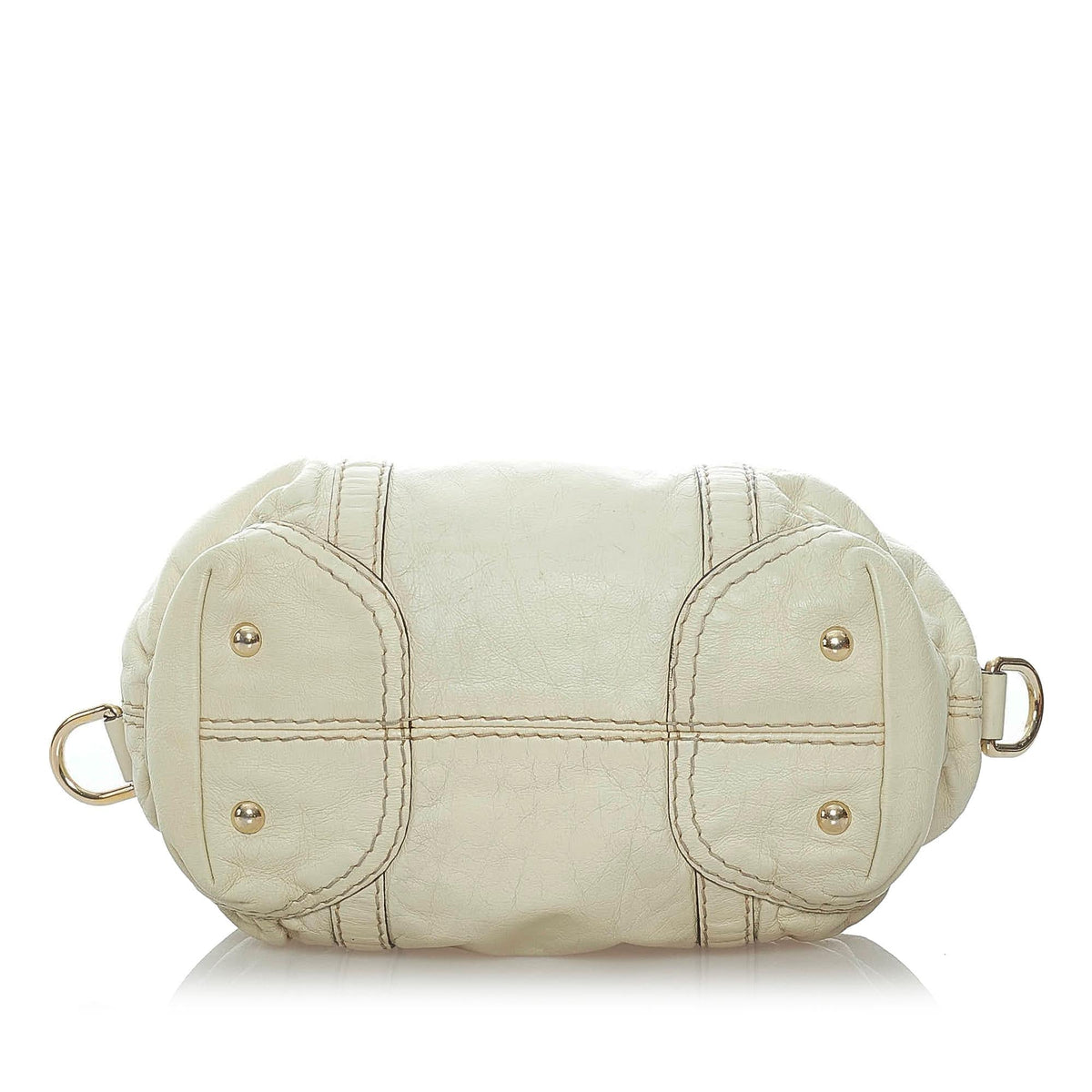 Gucci Horsebit Nail Leather Boston Bag (SHG-32036)