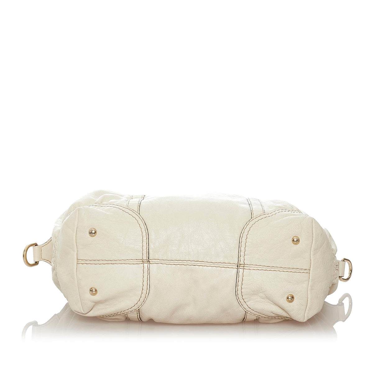 Gucci Horsebit Nail Leather Boston Bag (SHG-37755)