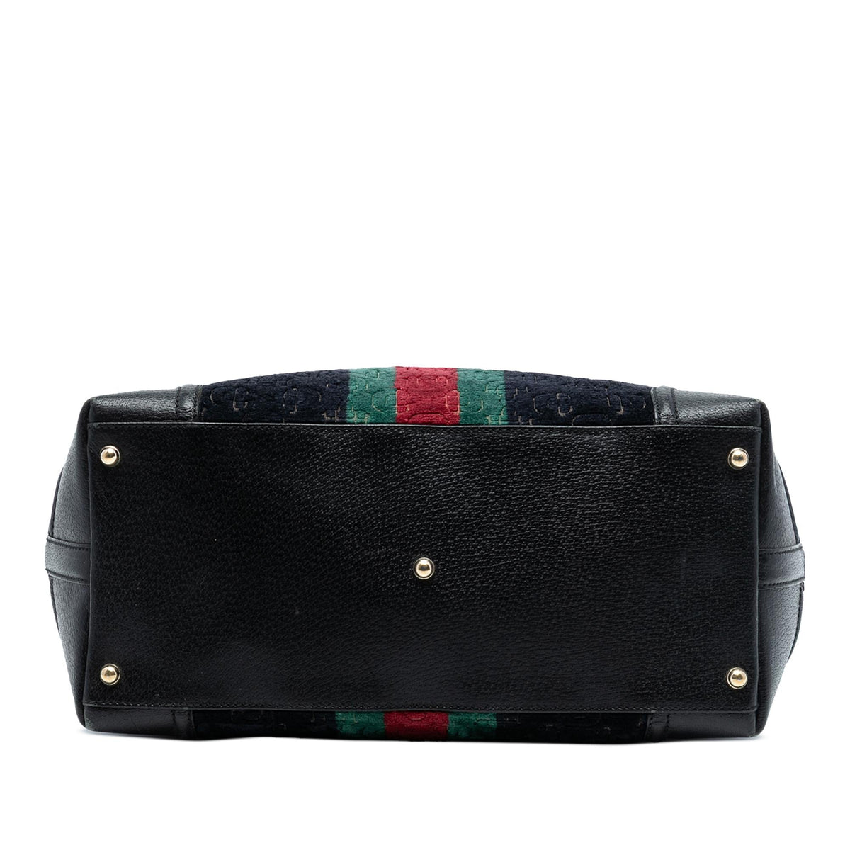 Gucci Horsebit Velvet Web Treasure Boston Bag