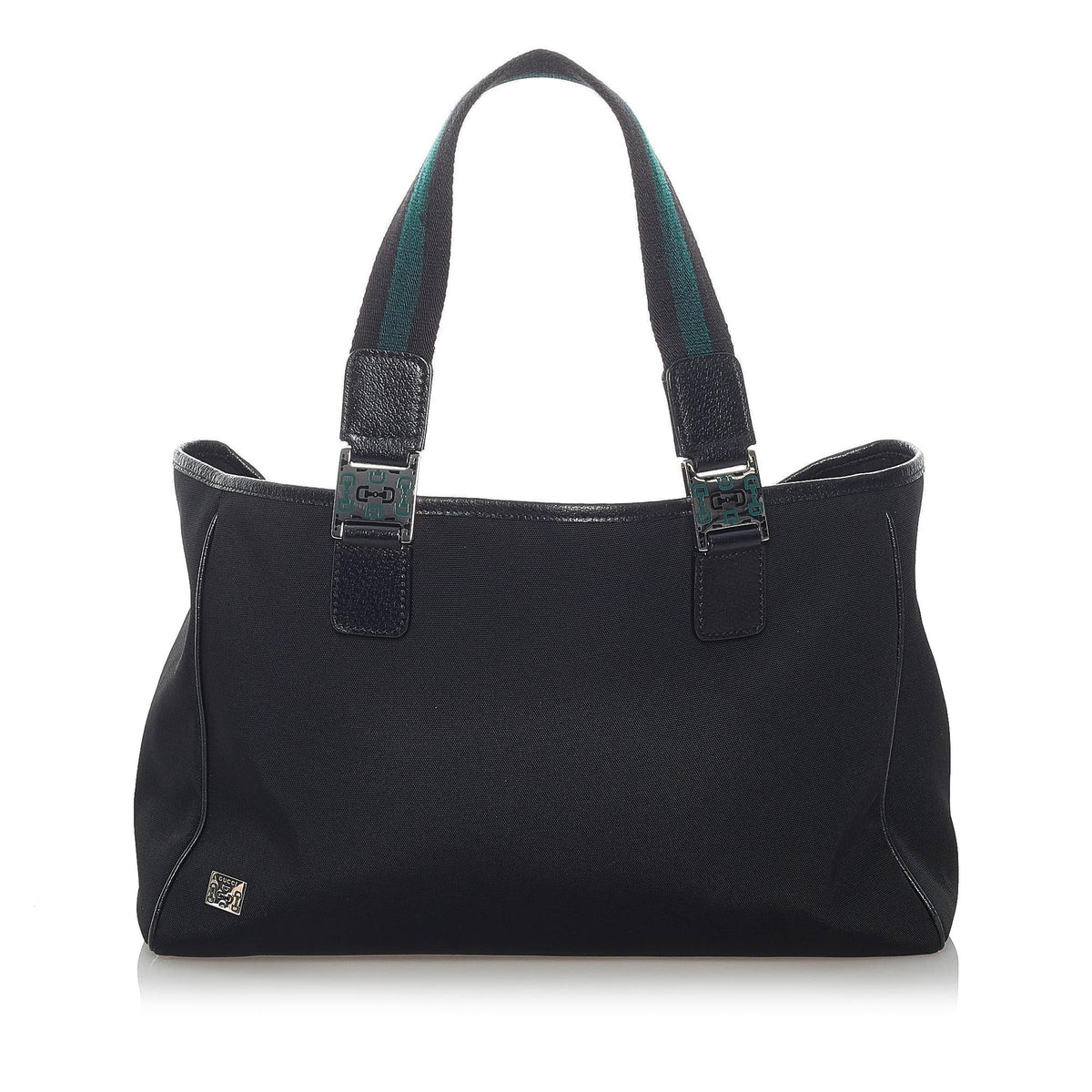 Gucci Horsebit Web Canvas Handbag (SHG-fpGZRl)