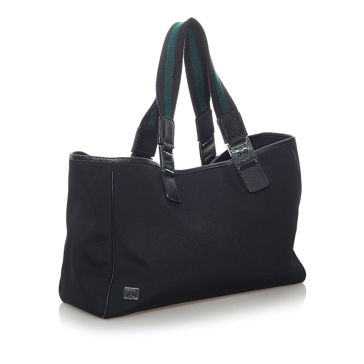 Gucci Horsebit Web Canvas Handbag (SHG-fpGZRl)