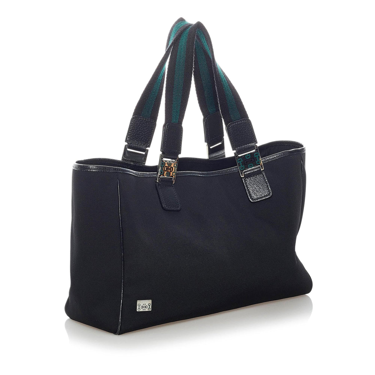 Gucci Horsebit Web Nylon Handbag (SHG-37218)