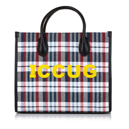 Gucci ICCUG Canvas Satchel (SHG-bahiba)