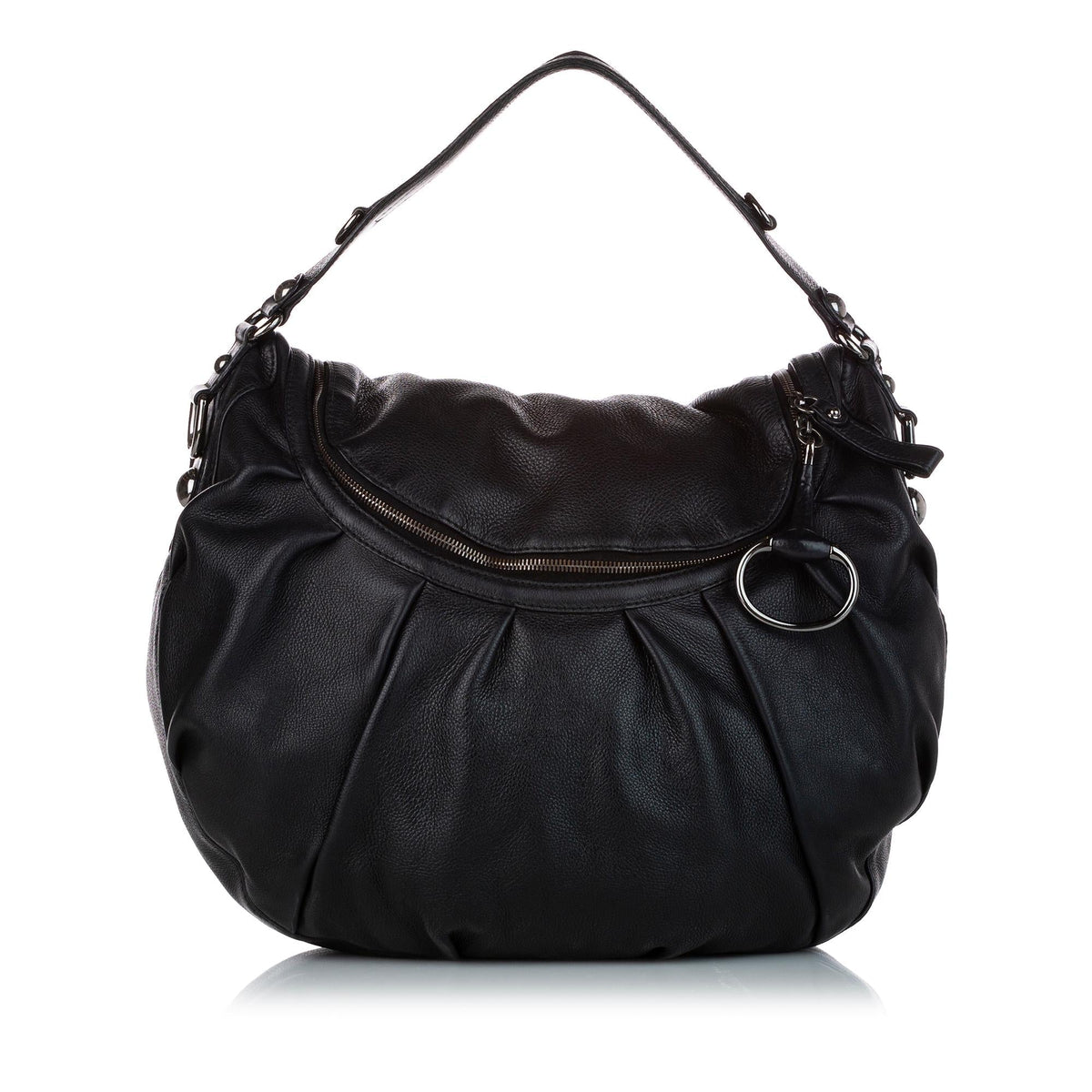 Gucci Icon Bit Leather Satchel (SHG-26206)
