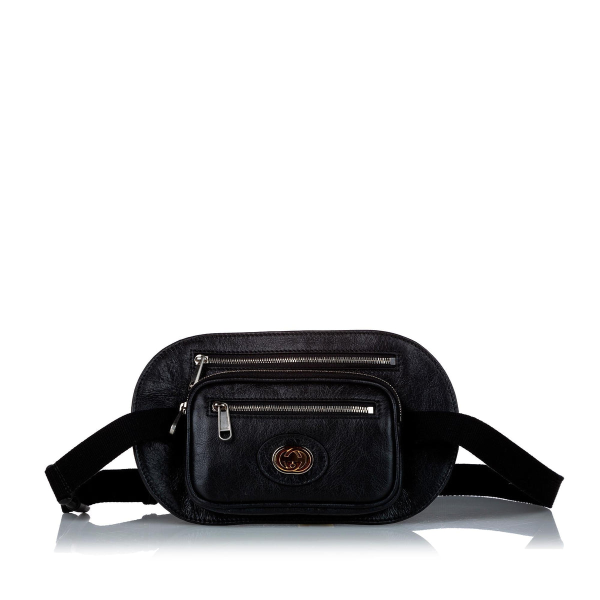Gucci Interlocking G Morpheus Leather Belt Bag (SHG-28987)