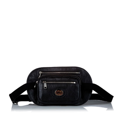 Gucci Interlocking G Morpheus Leather Belt Bag (SHG-28987)
