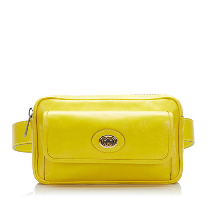 Gucci Interlocking G Morpheus Leather Belt Bag (SHG-QsHqvG)