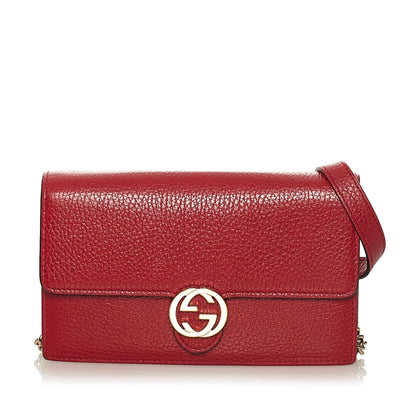 Gucci Interlocking G Wallet On Chain (SHG-35312)