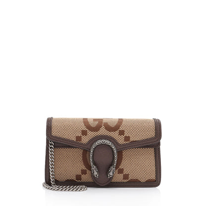Gucci Jumbo GG Canvas Dionysus Super Mini Bag (SHF-YLTVkU)