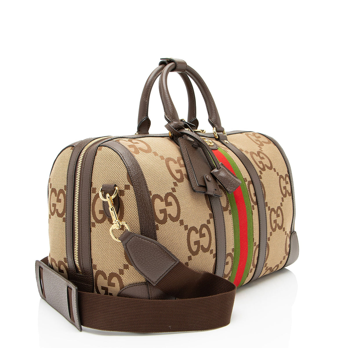 Gucci Jumbo GG Canvas Web Medium Duffle