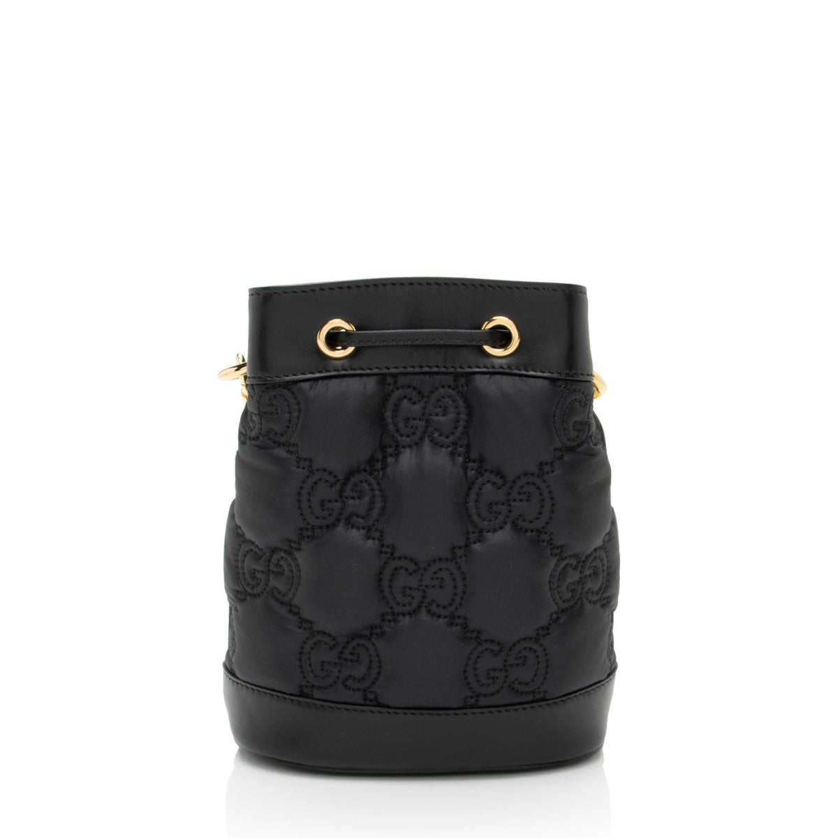 Gucci Jumbo GG Matelasse Leather Bucket Bag