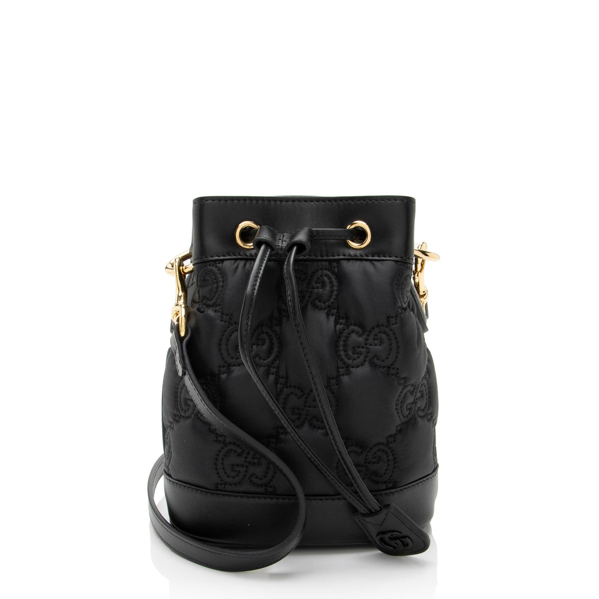 Gucci Jumbo GG Matelasse Leather Bucket Bag