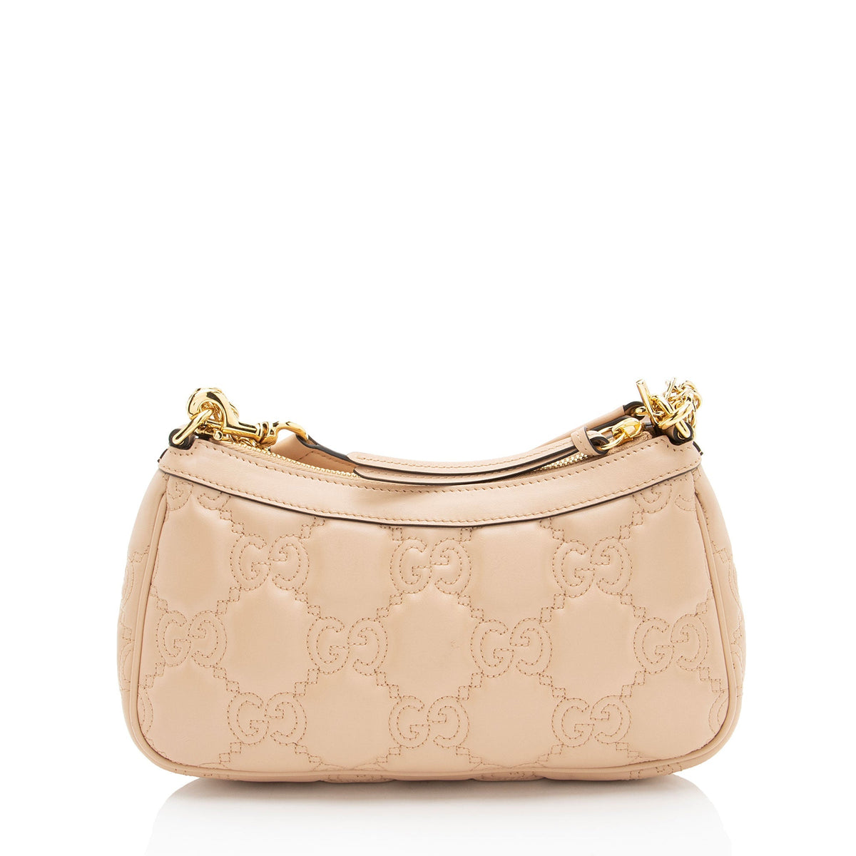 Gucci Jumbo GG Matelasse Leather Chain Small Crossbody