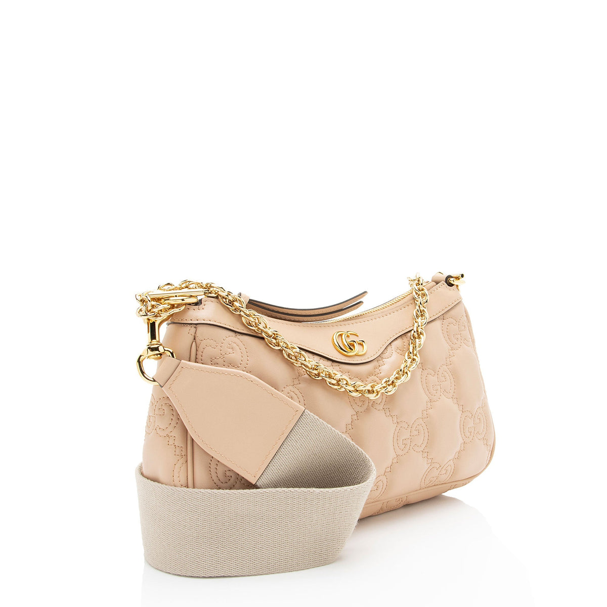 Gucci Jumbo GG Matelasse Leather Chain Small Crossbody