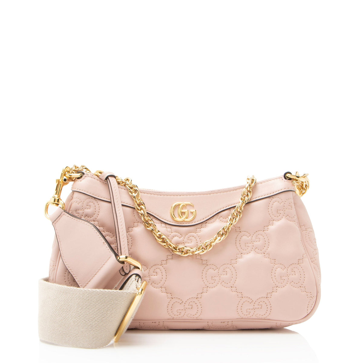 Gucci Jumbo GG Matelasse Leather Chain Small Crossbody