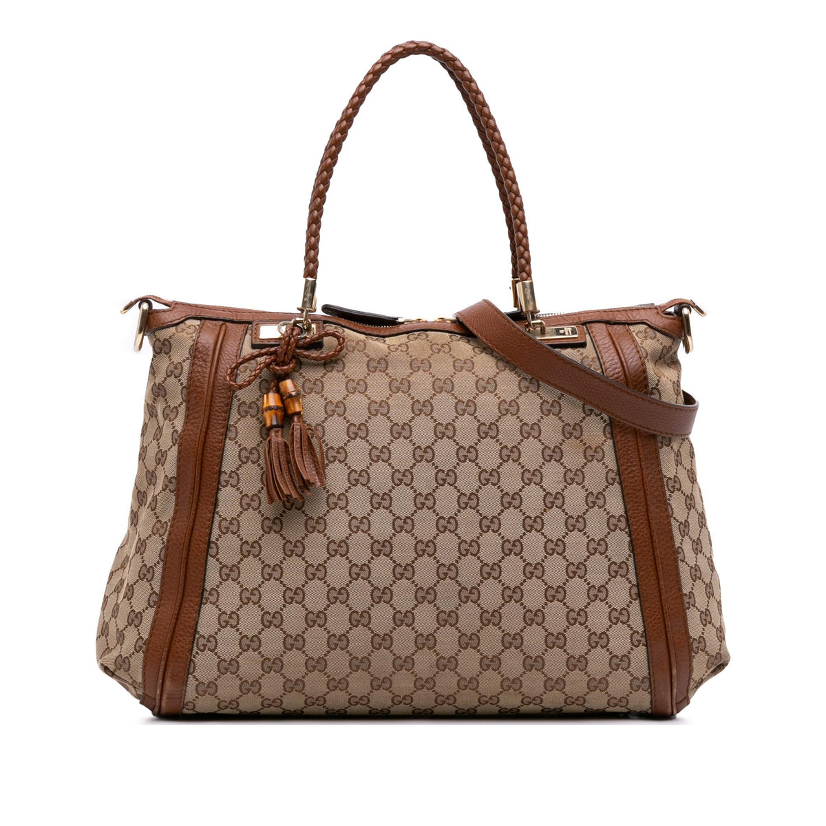 Gucci Large GG Canvas Bella Satchel
