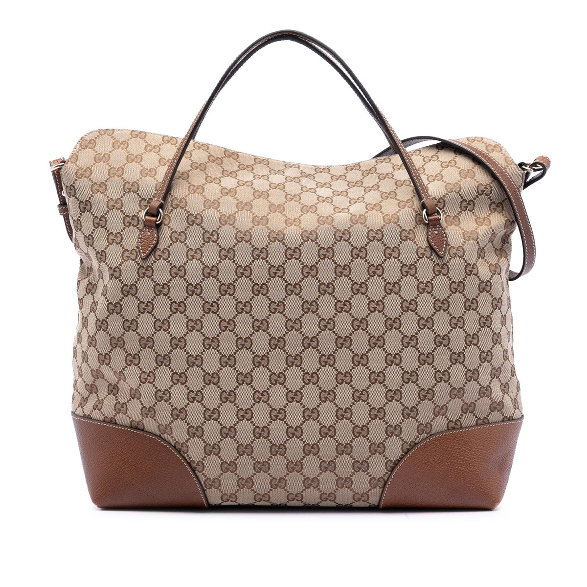 Gucci Large GG Canvas Bree Fold Over Tote