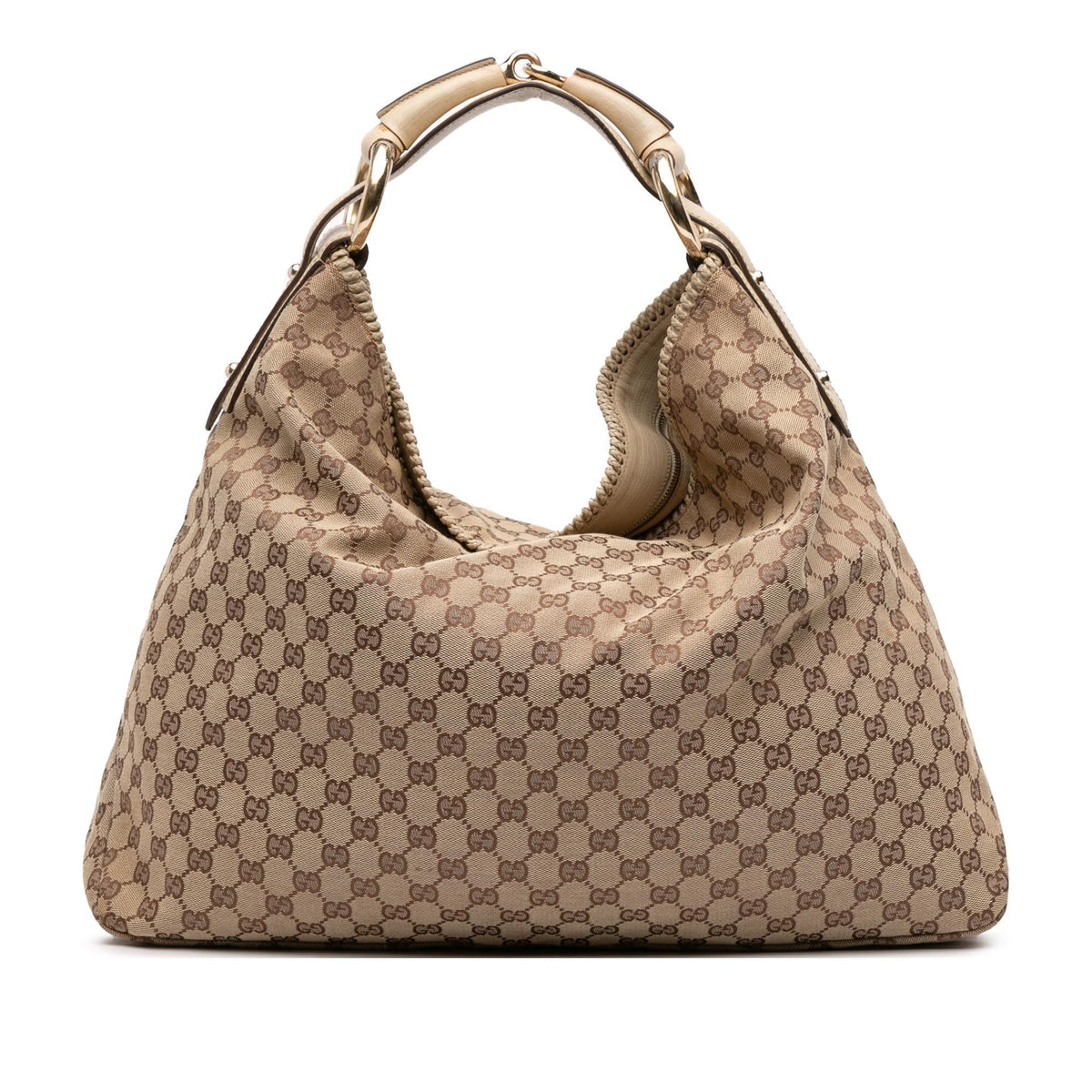 Gucci Large GG Canvas Horsebit Hobo