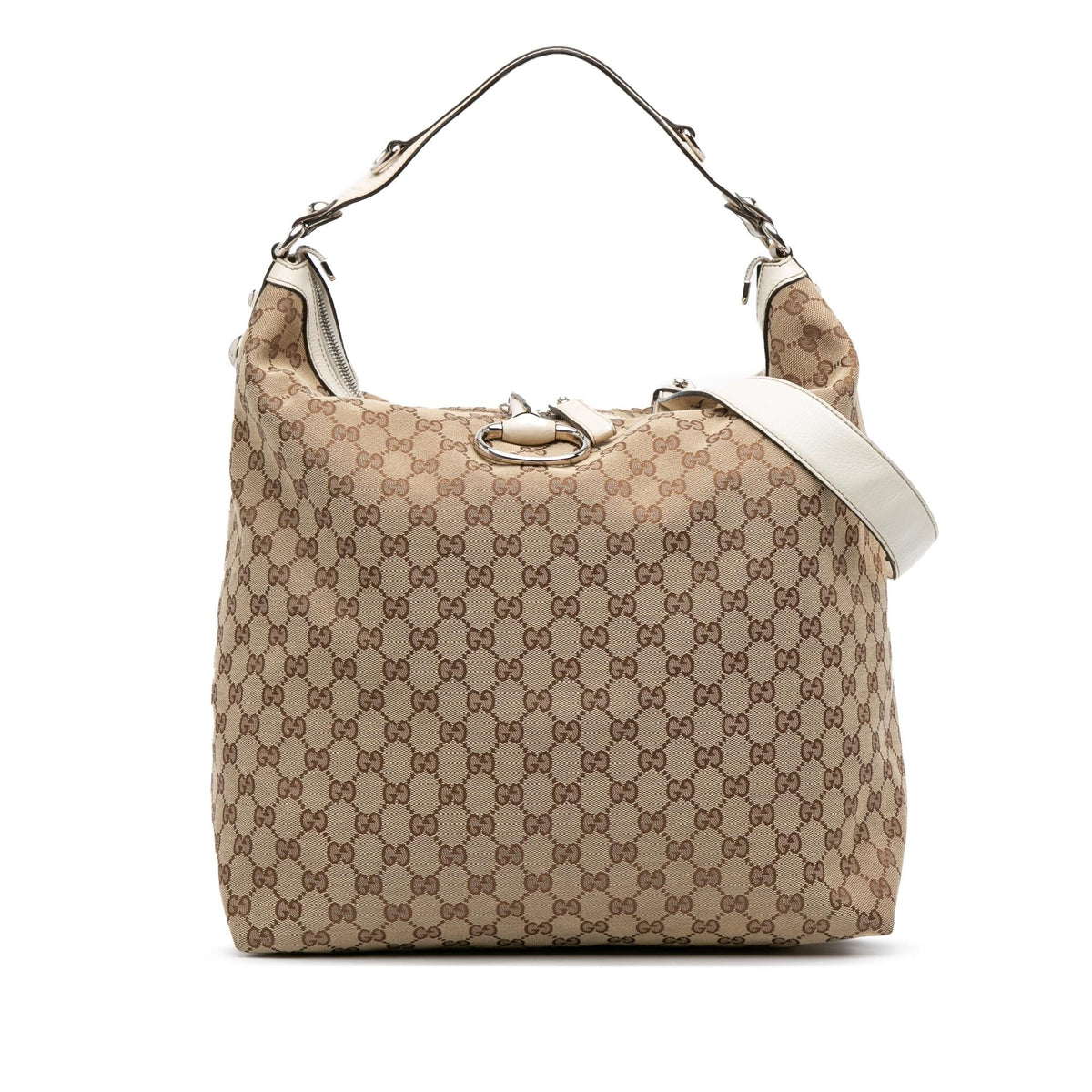 Gucci Large GG Canvas Icon Bit Hobo