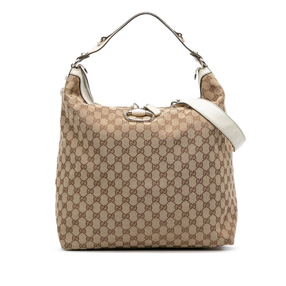 Gucci Large GG Canvas Icon Bit Hobo