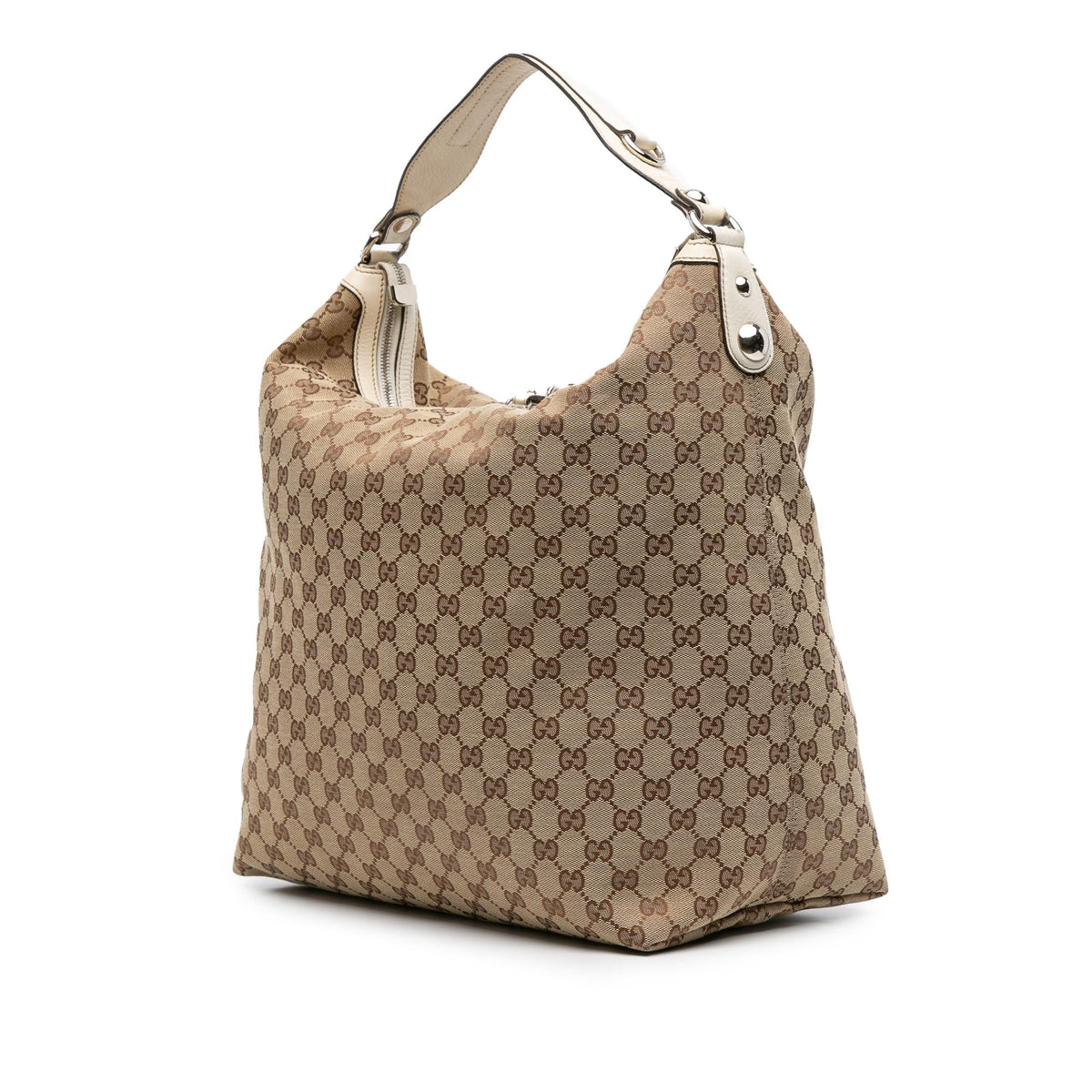 Gucci Large GG Canvas Icon Bit Hobo