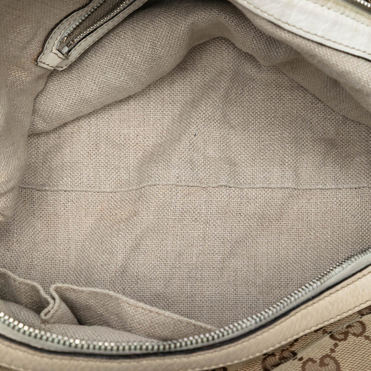 Gucci Large GG Canvas Icon Bit Hobo