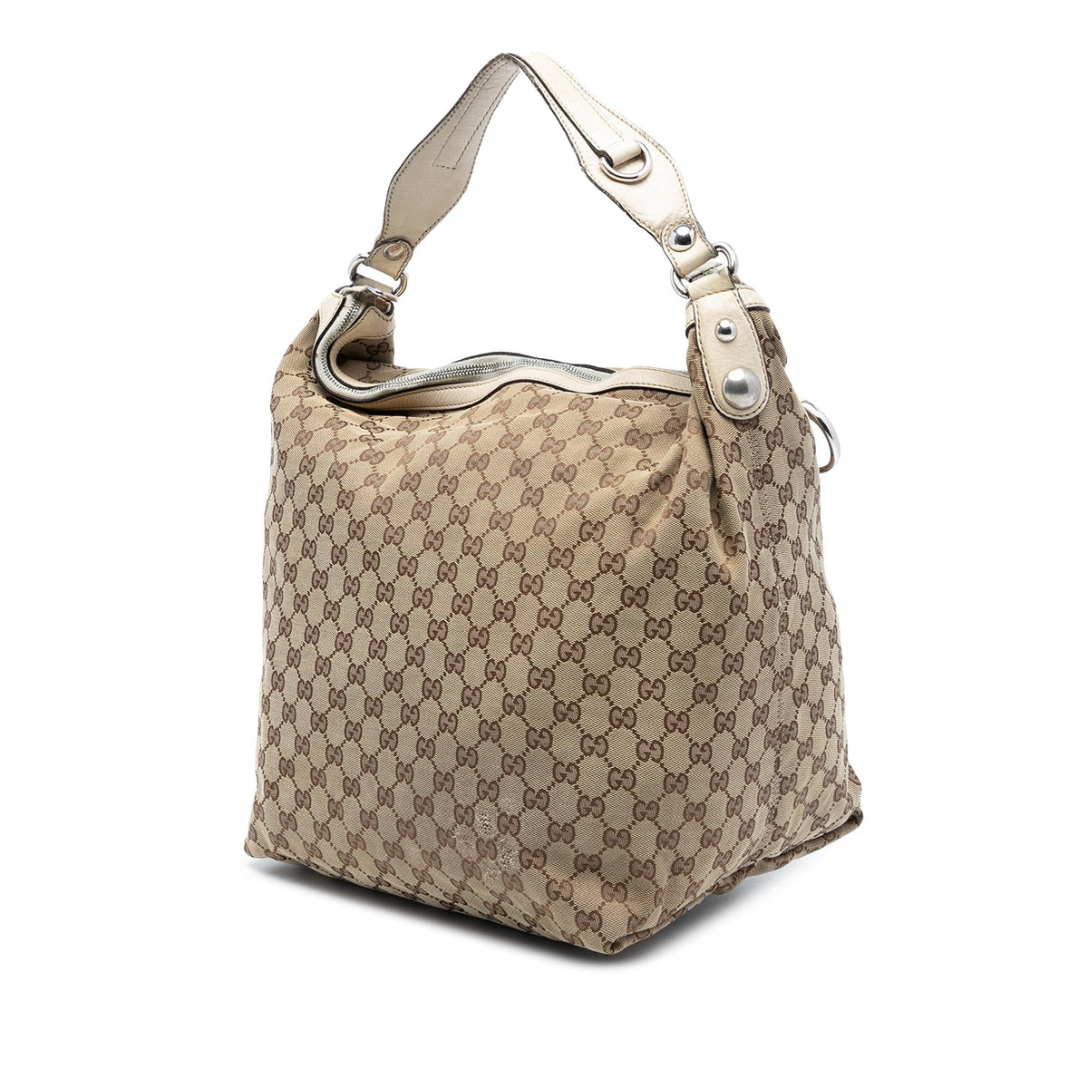 Gucci Large GG Canvas Icon Bit Hobo