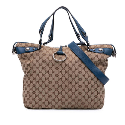 Gucci Large GG Canvas Icon Bit Satchel