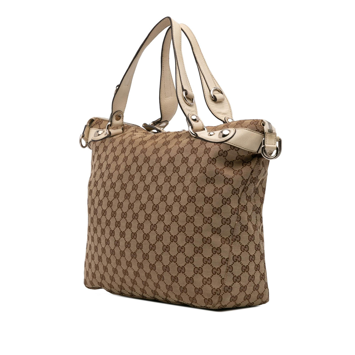 Gucci Large GG Canvas Icon Bit Satchel