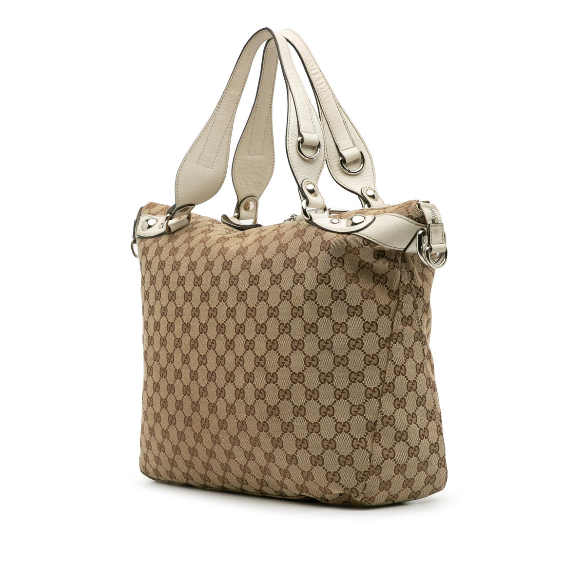 Gucci Large GG Canvas Icon Bit Satchel