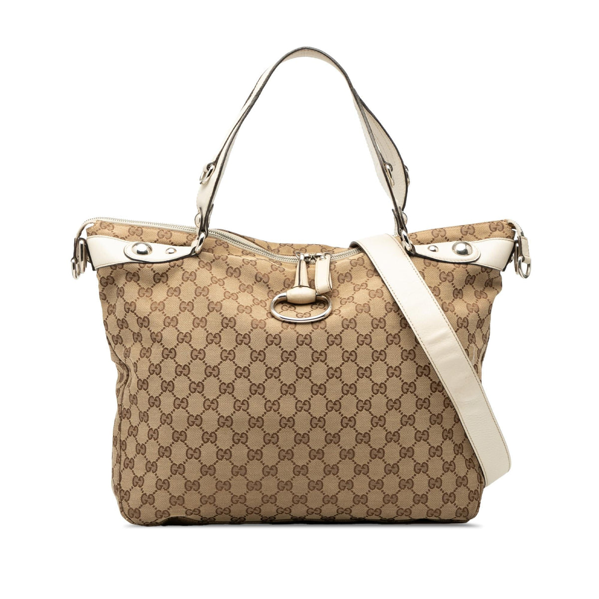 Gucci Large GG Canvas Icon Bit Satchel