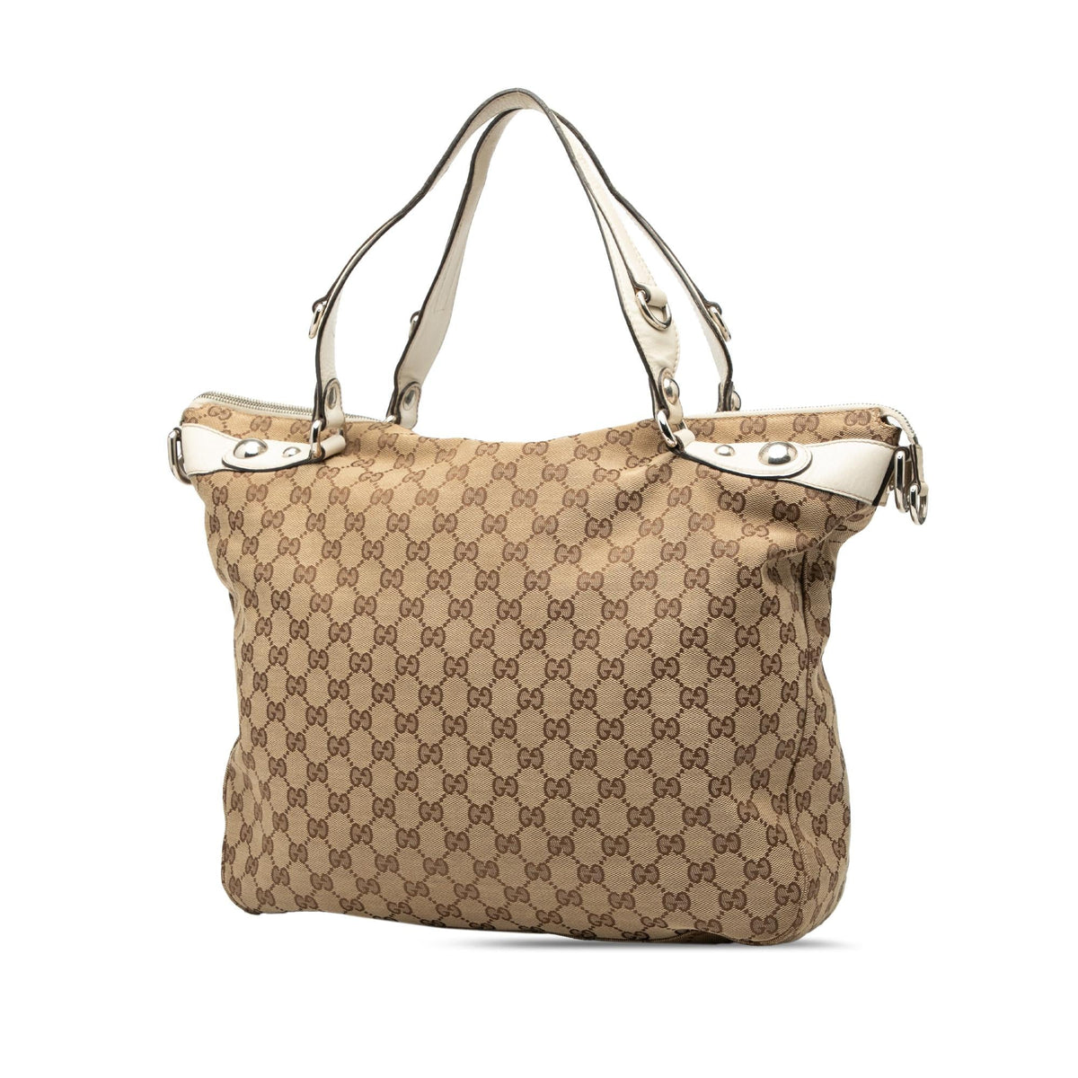 Gucci Large GG Canvas Icon Bit Satchel