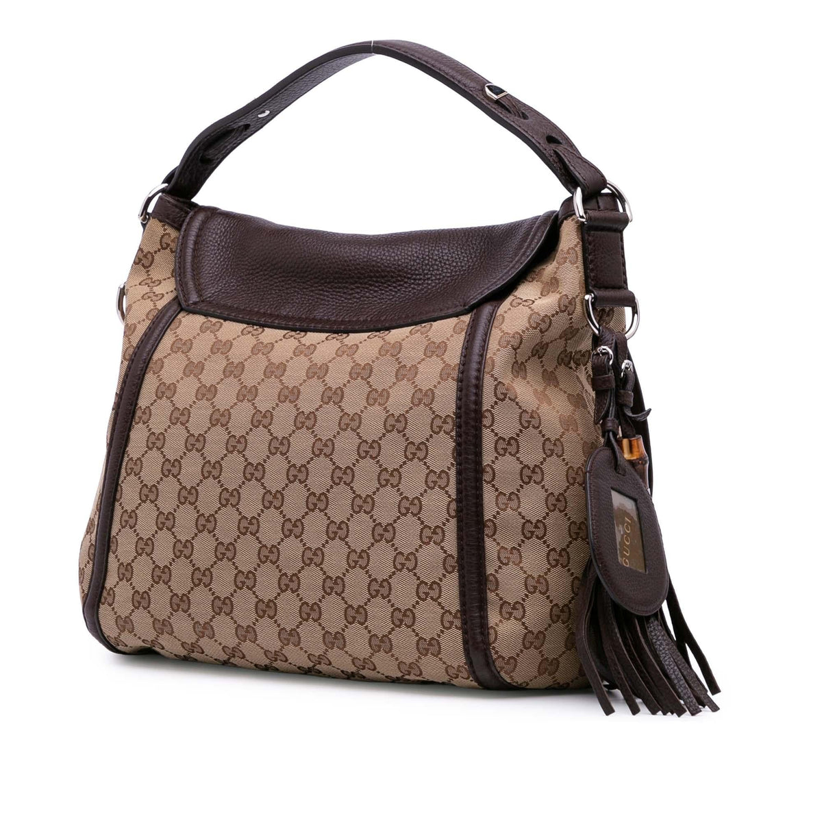 Gucci Large GG Canvas Techno Horsebit Satchel
