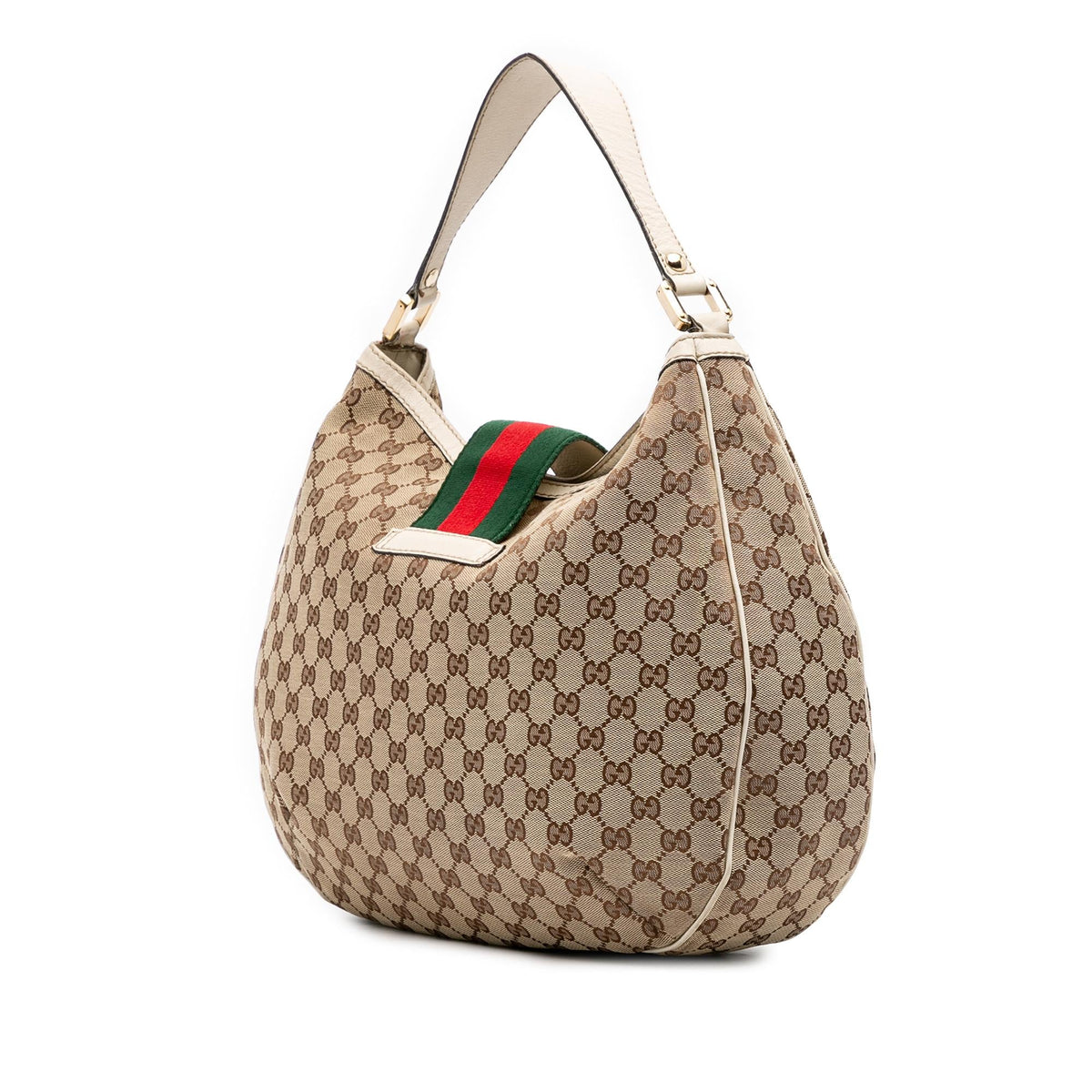 Gucci Large GG Canvas Web New Ladies Hobo