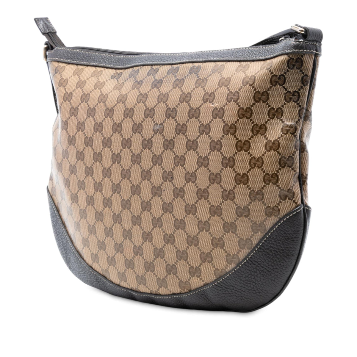 Gucci Large GG Crystal Half Moon Crossbody