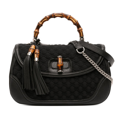 Gucci Large GG Neoprene New Bamboo Top Handle Bag