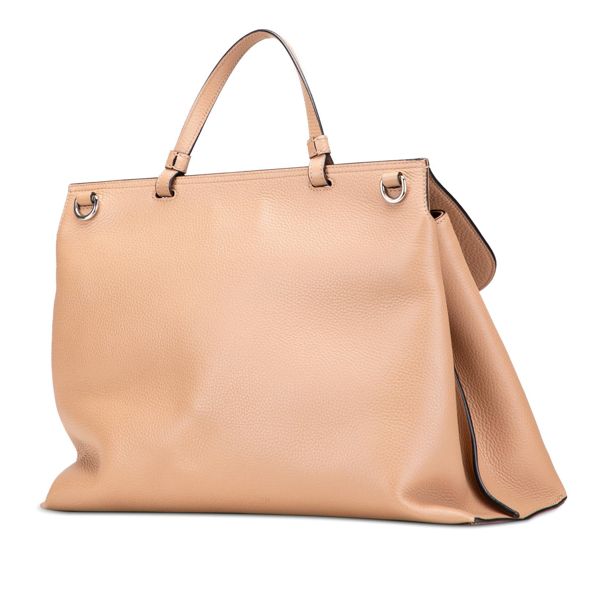 Gucci Large Leather Bamboo Daily Satchel