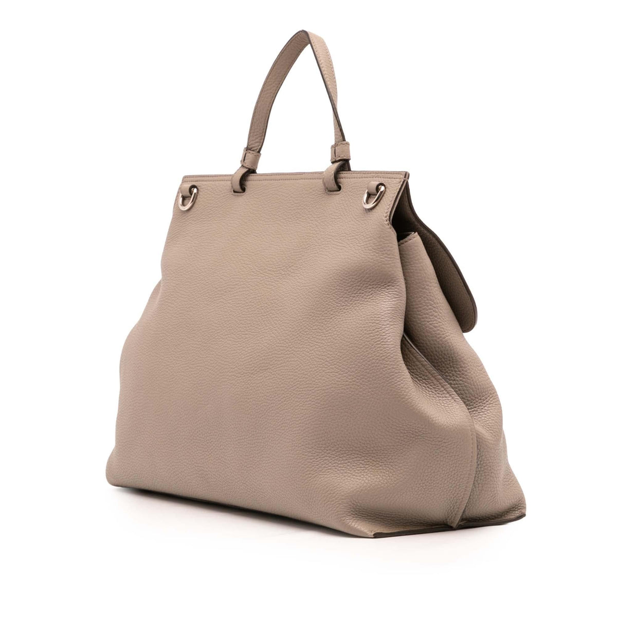 Gucci Large Leather Bamboo Daily Satchel