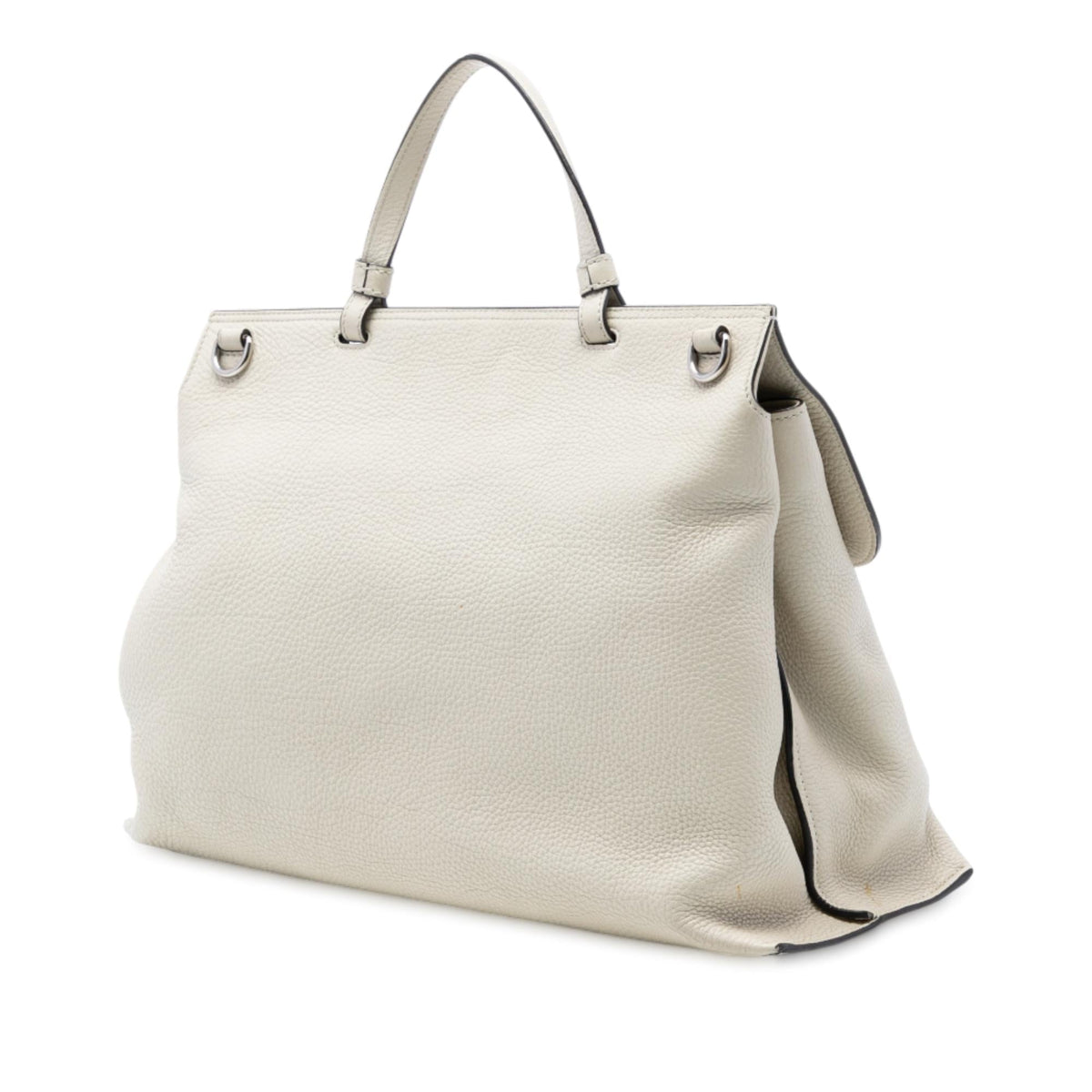 Gucci Large Leather Bamboo Daily Satchel