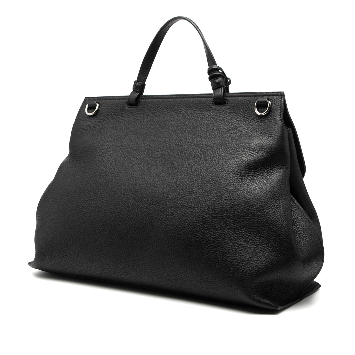 Gucci Large Leather Bamboo Daily Satchel