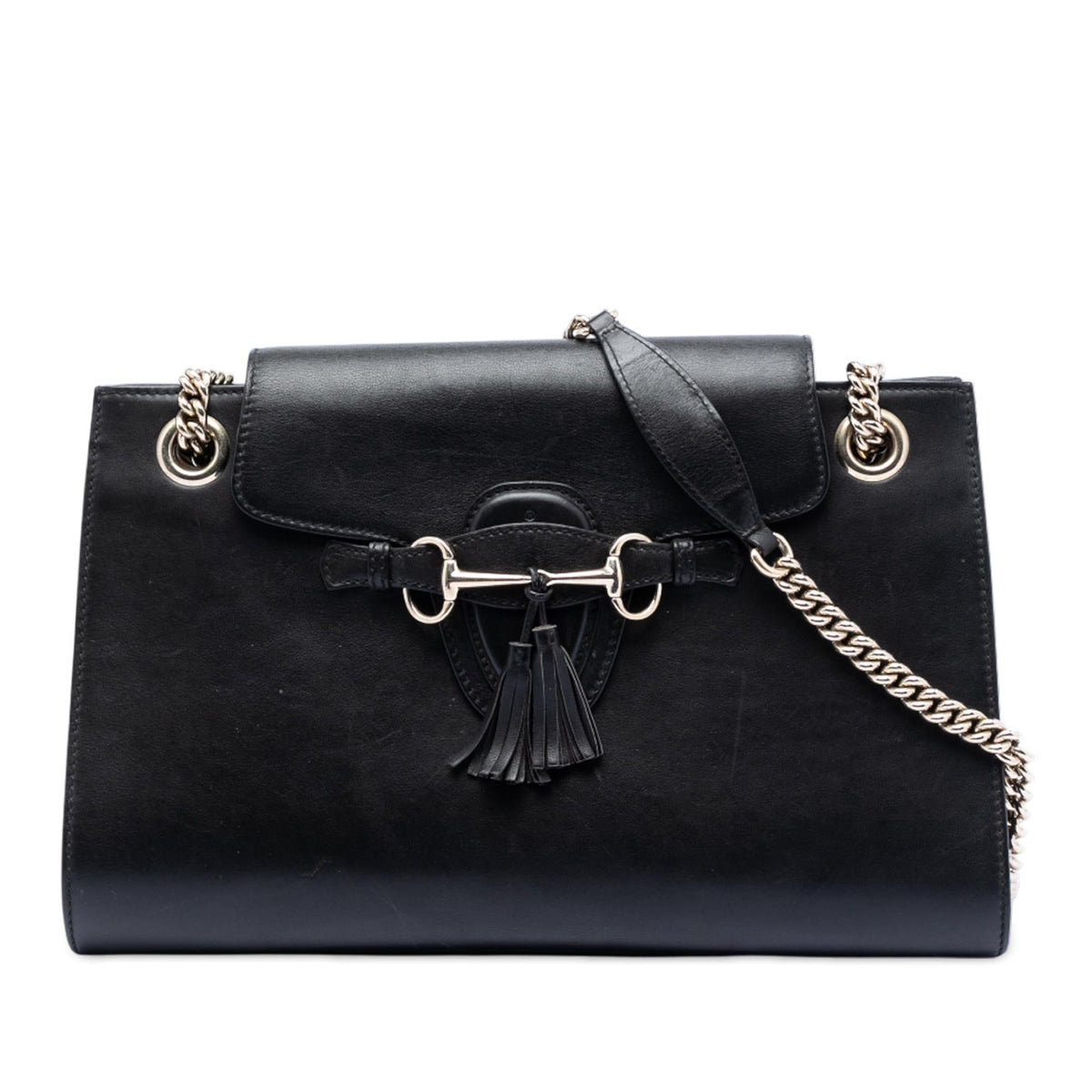 Gucci Large Leather Emily Shoulder Bag