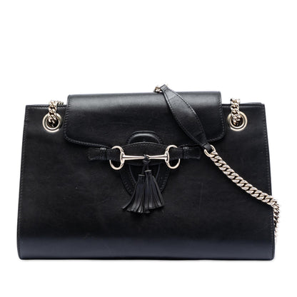 Gucci Large Leather Emily Shoulder Bag