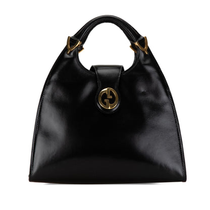 Gucci Leather 1973 Stirrup Handbag (SHG-Jxcegh)