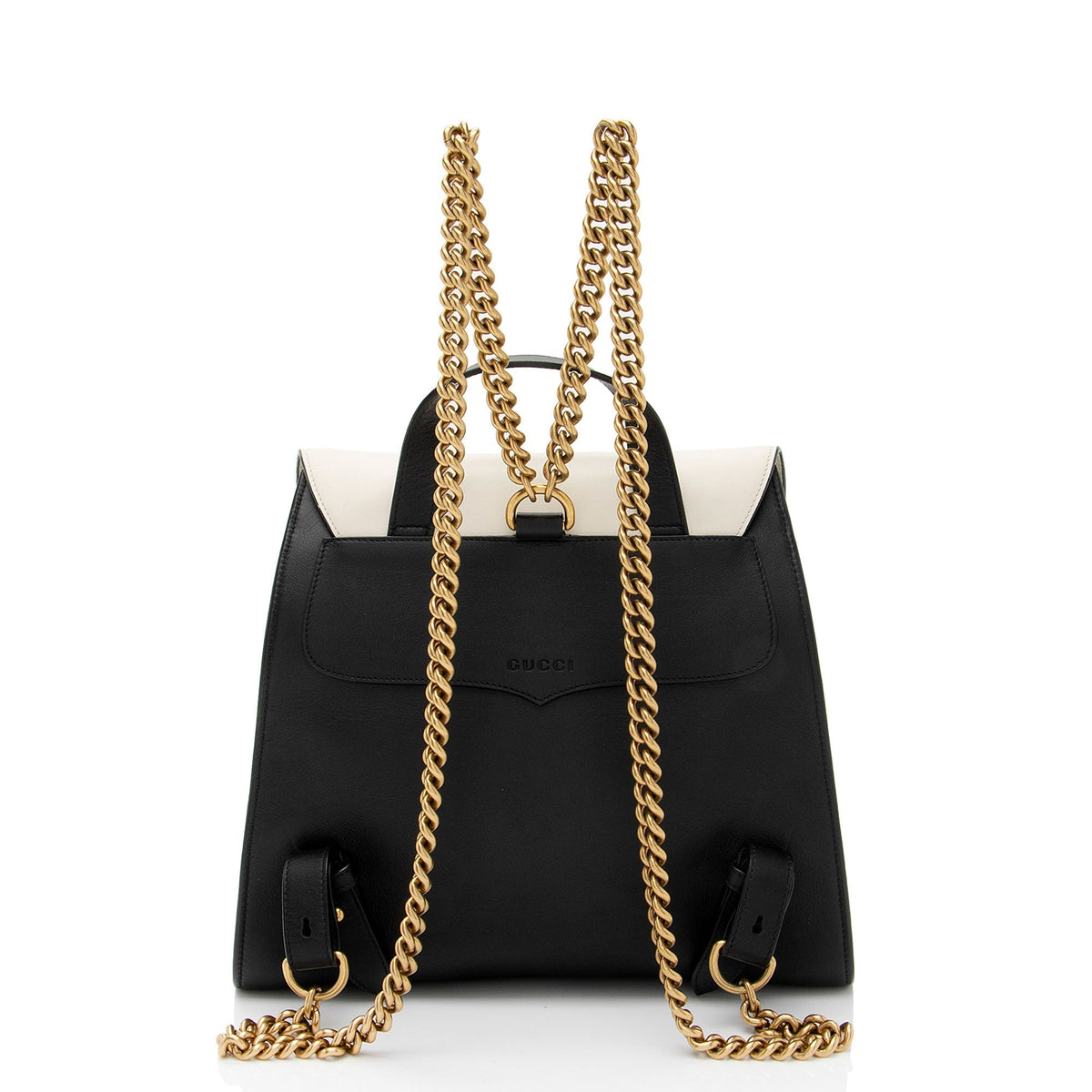 Gucci Leather Animalier Malin Chain Medium Backpack