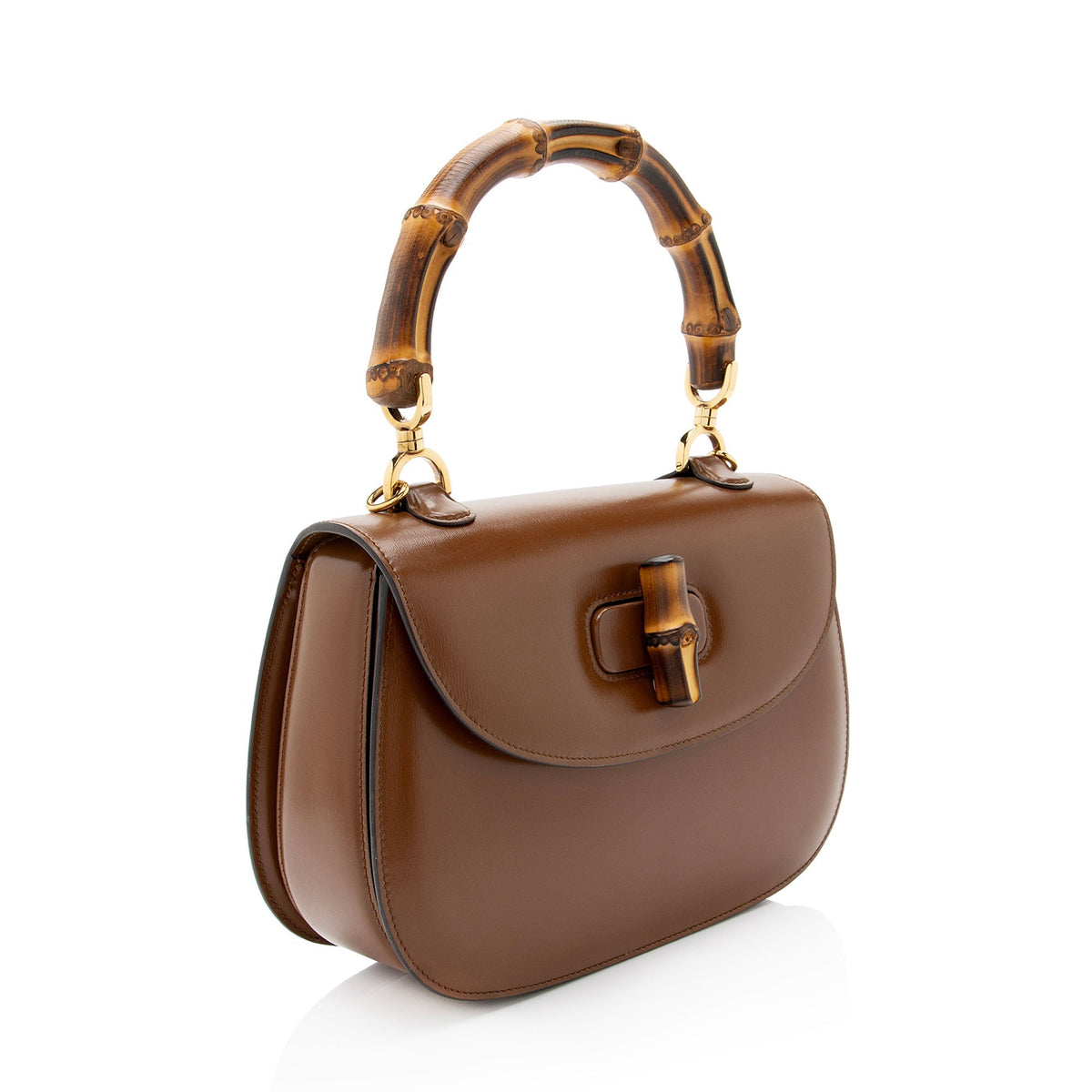 Gucci Leather Bamboo 1947 Medium Top Handle