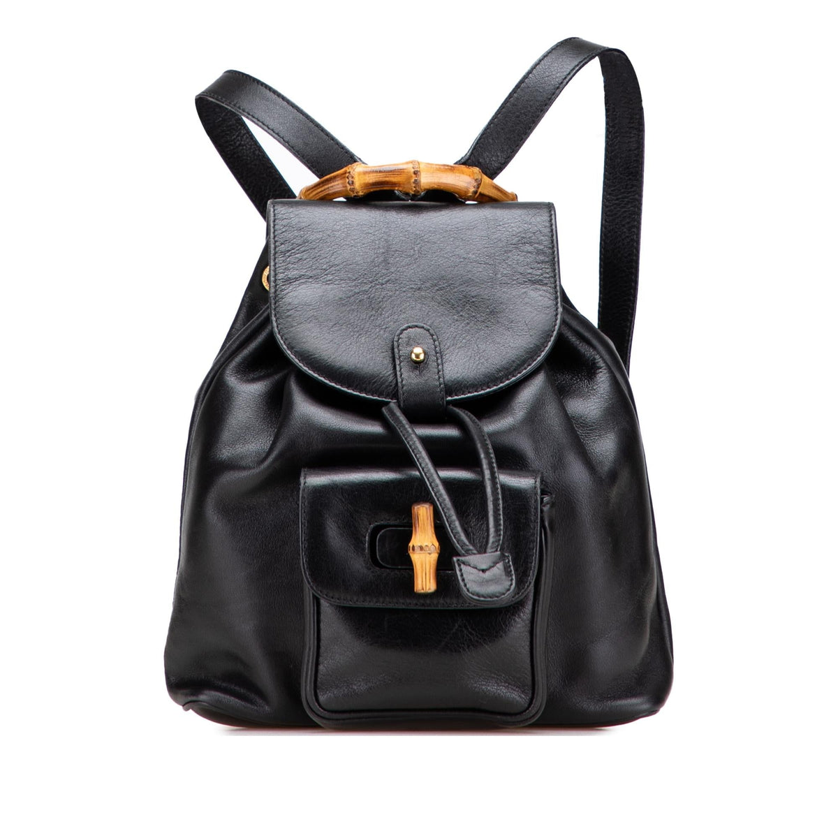 Gucci Leather Bamboo Backpack