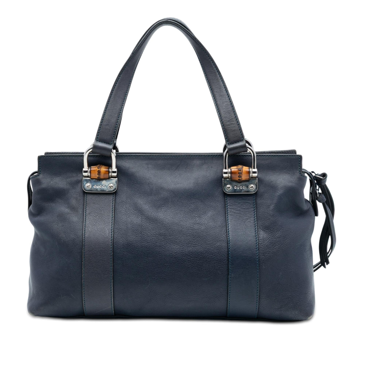 Gucci Leather Bamboo Bar Satchel