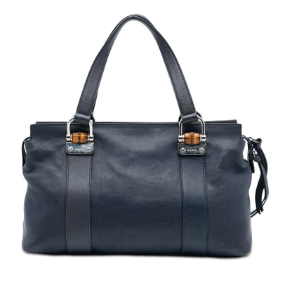 Gucci Leather Bamboo Bar Satchel