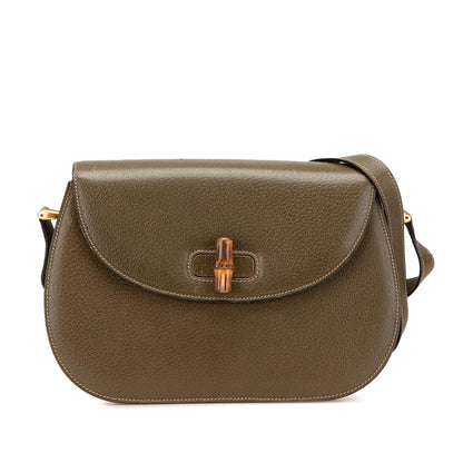 Gucci Leather Bamboo Crossbody