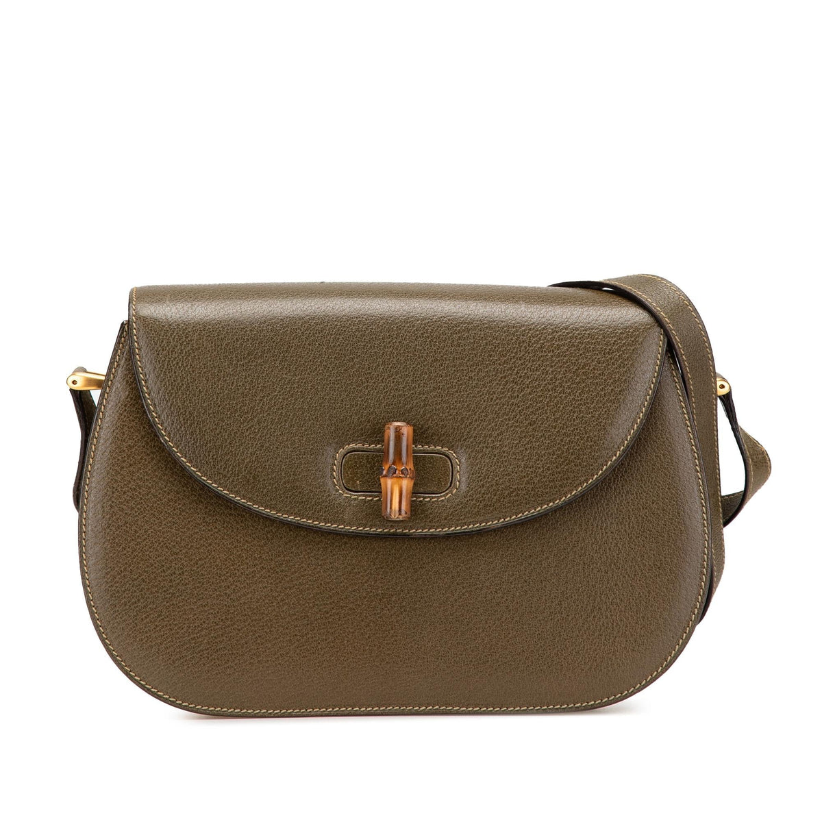 Gucci Leather Bamboo Crossbody